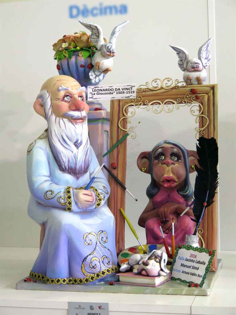 Año 2016, falla Jacinto Labaila, Manuel Simó, sección décima Infantil, Artista: Arturo Vallés Bea.