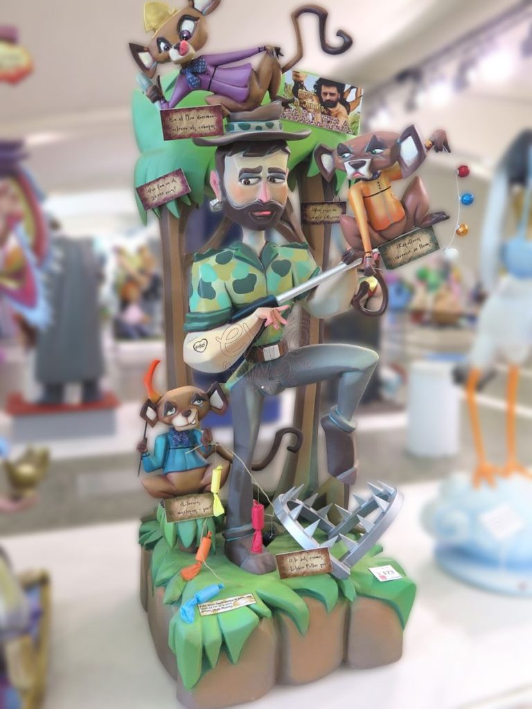 Año 2016, falla Jesús, San Francisco de Borja, Artista: Sergio Musoles Ros.