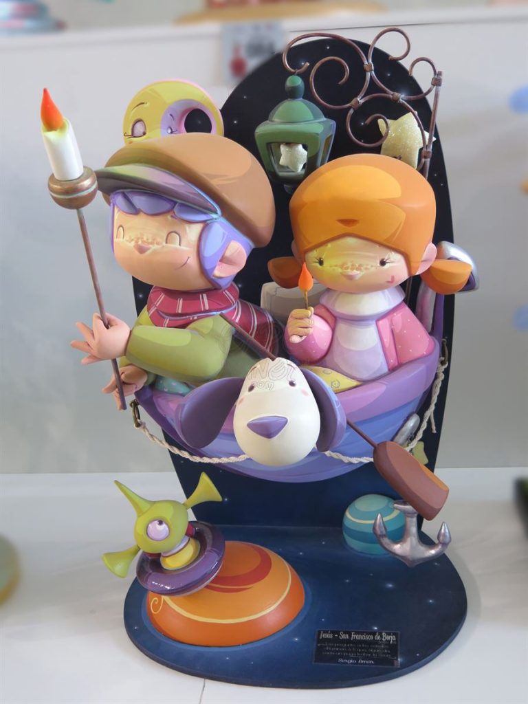 Año 2016, falla Jesús, San Francisco de Borja, sección primera Infantil, Artista: Sergio Amar Medina.