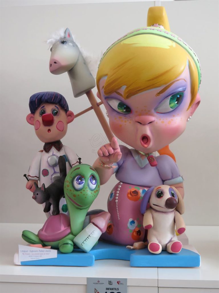 Año 2016, falla L’Alguer, Ingeniero Rafael Janini, sección primera Infantil, Artista: Manuel Blanco Climent.