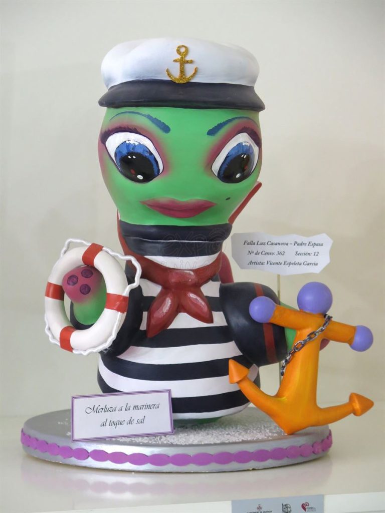 Año 2016, falla Luz Casanova, Padre Espasa, sección duodécima Infantil, Artista: Vicente Espeleta García.