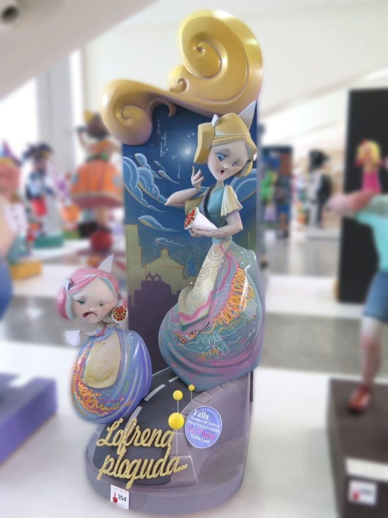 Año 2016, falla Marqués de Lozoya, Poeta Cervera Grifol, Artista: Mario Gual del Olmo.