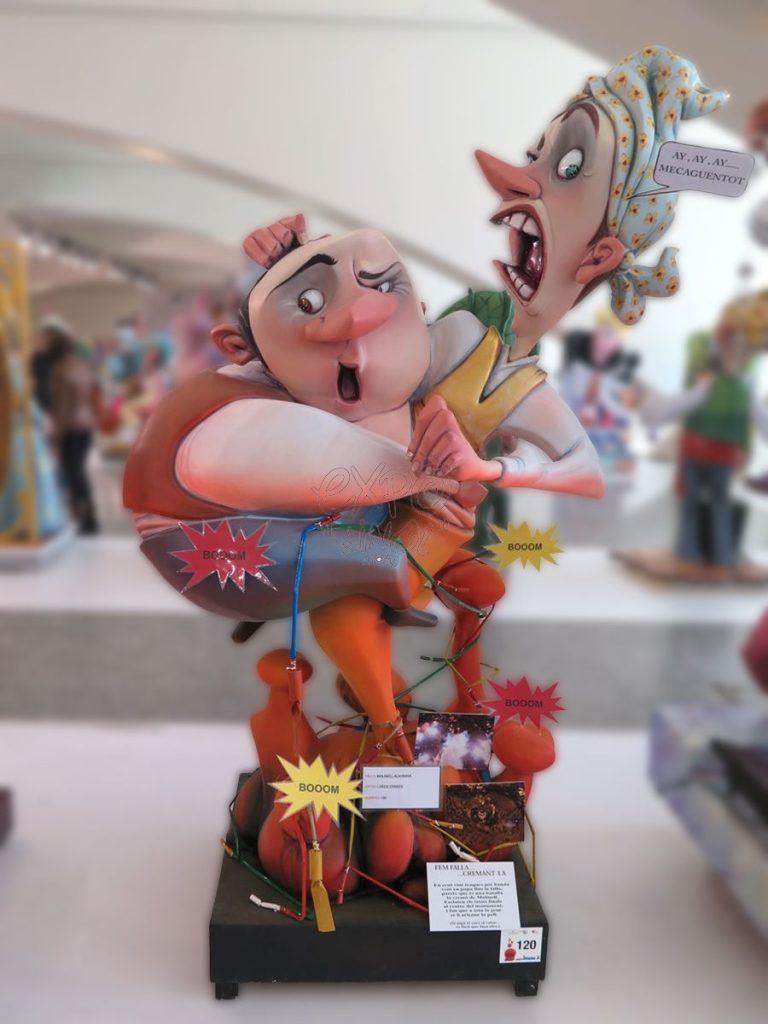 Año 2016, falla Molinell, Alboraya, Artista: Fede Ferrer García.