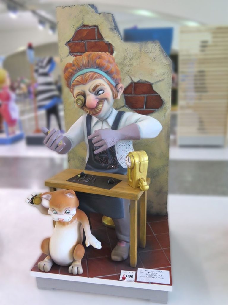 Año 2016, falla Nador, Milagrosa, Artista: Gabriel Sanz, José Latorre.