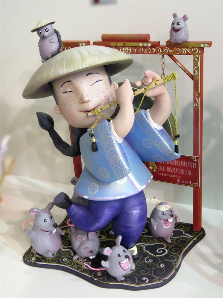 Año 2016, falla Náquera, Lauri Volpi, sección quinta Infantil, Artista: José Luis Platero Cosí.