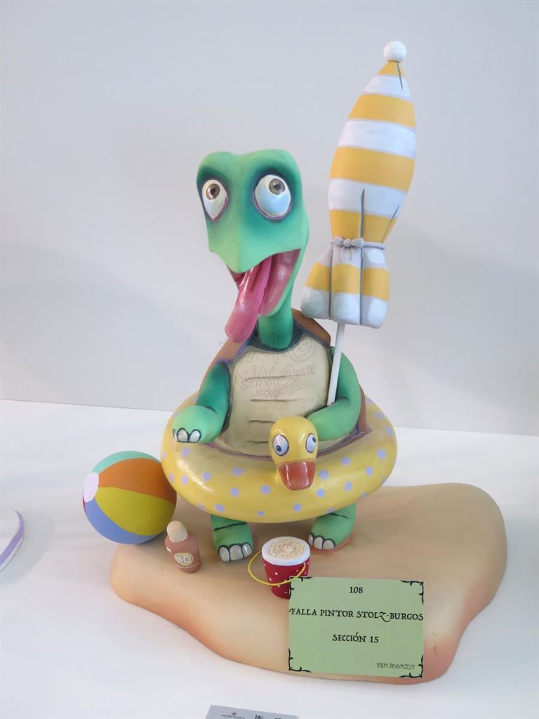 Año 2016, falla Pintor Stolz, Burgos, sección decimoquinta Infantil, Artista: Fernando Marzo Dasí.