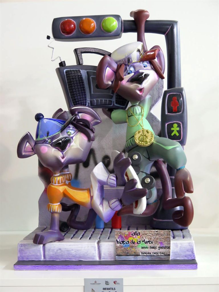 Año 2016, falla Plaza de la Merced, sección quinta Infantil, Artista: José Enrique Ginestar Morán.