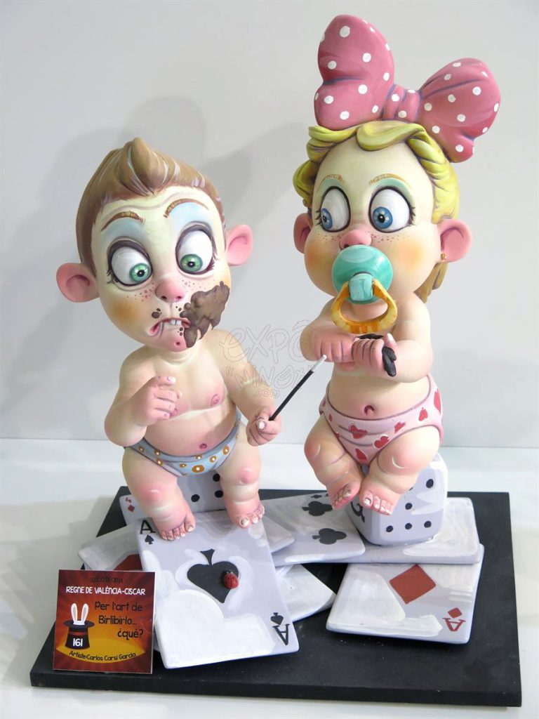 Año 2016, falla Regne de Valencia, Ciscar, sección décima Infantil, Artista: Carlos Carsí García.