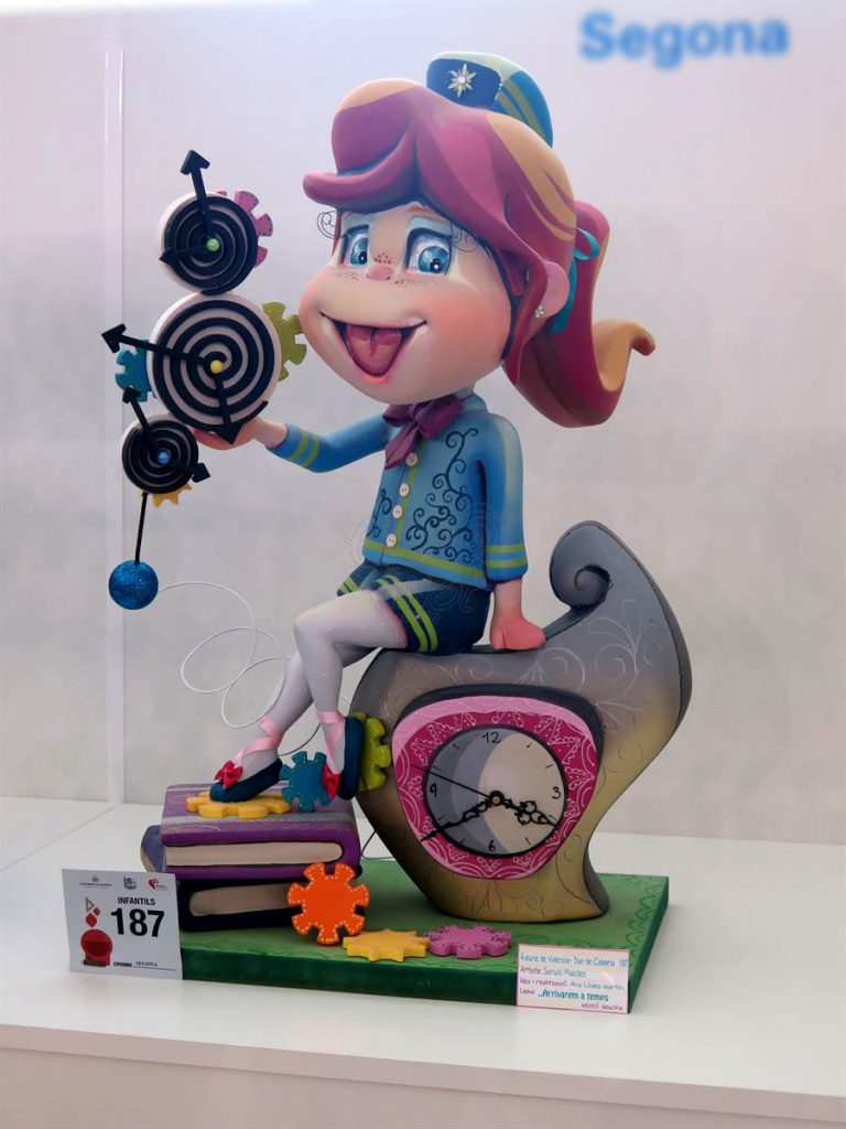 Año 2016, falla Regne de Valencia, Duque de Calabria, sección segunda Infantil, Artista: Ana López Martín.