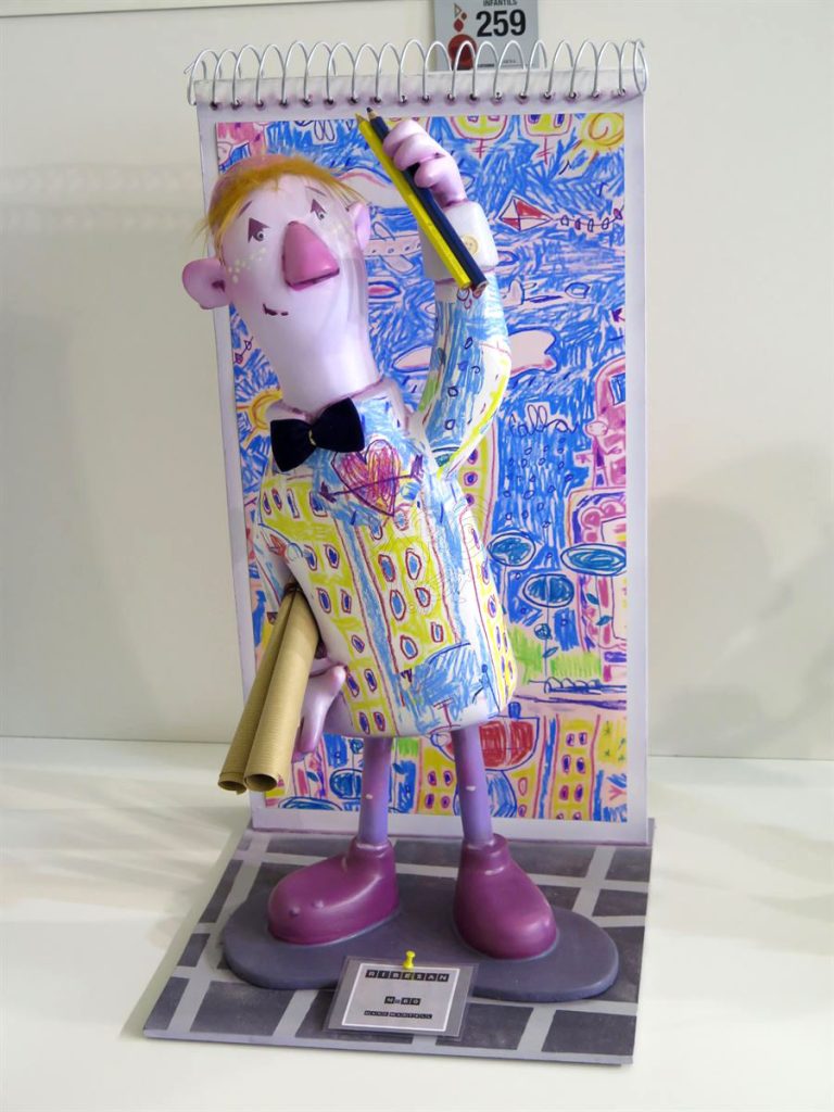 Año 2016, falla Ripalda, Beneficencia, sección décima Infantil, Artista: Marc Martell.