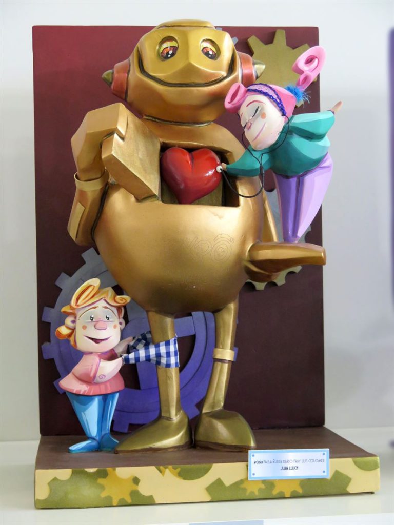 Año 2016, falla Rubén Darío, Fray Luis Colomer, sección sexta Infantil, Artista: Juan Lluch Martí.