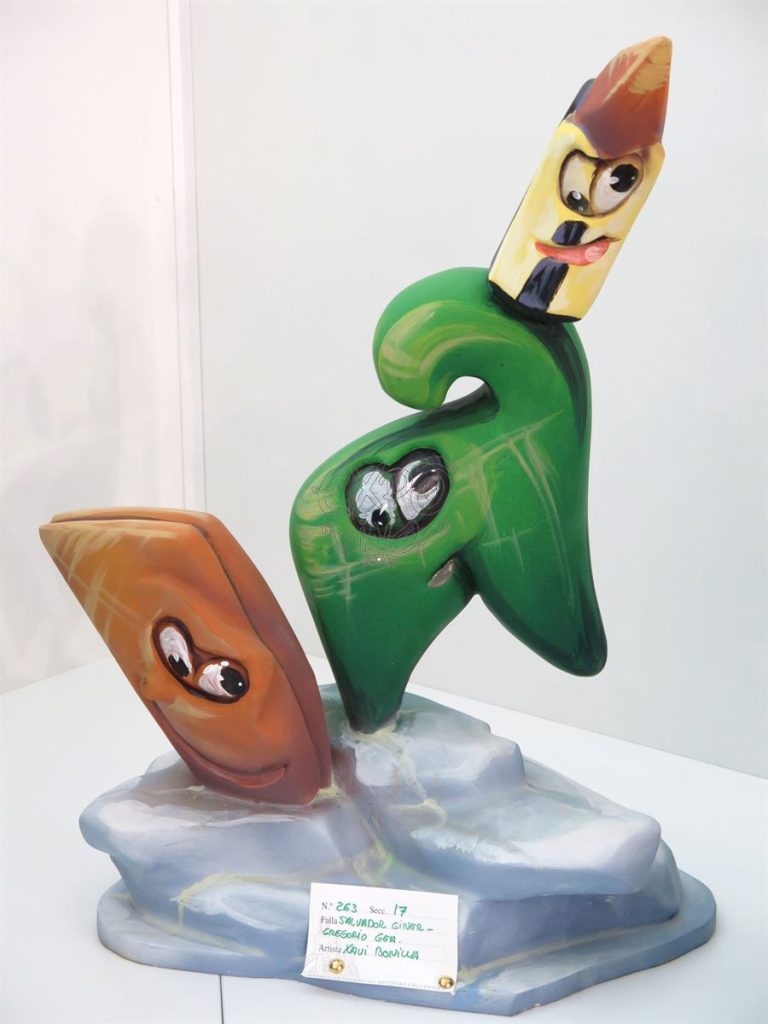 Año 2016, falla Salvador Giner, Gregorio Gea, sección decimoséptima Infantil, Artista: Xavier Bonilla Silvestre.