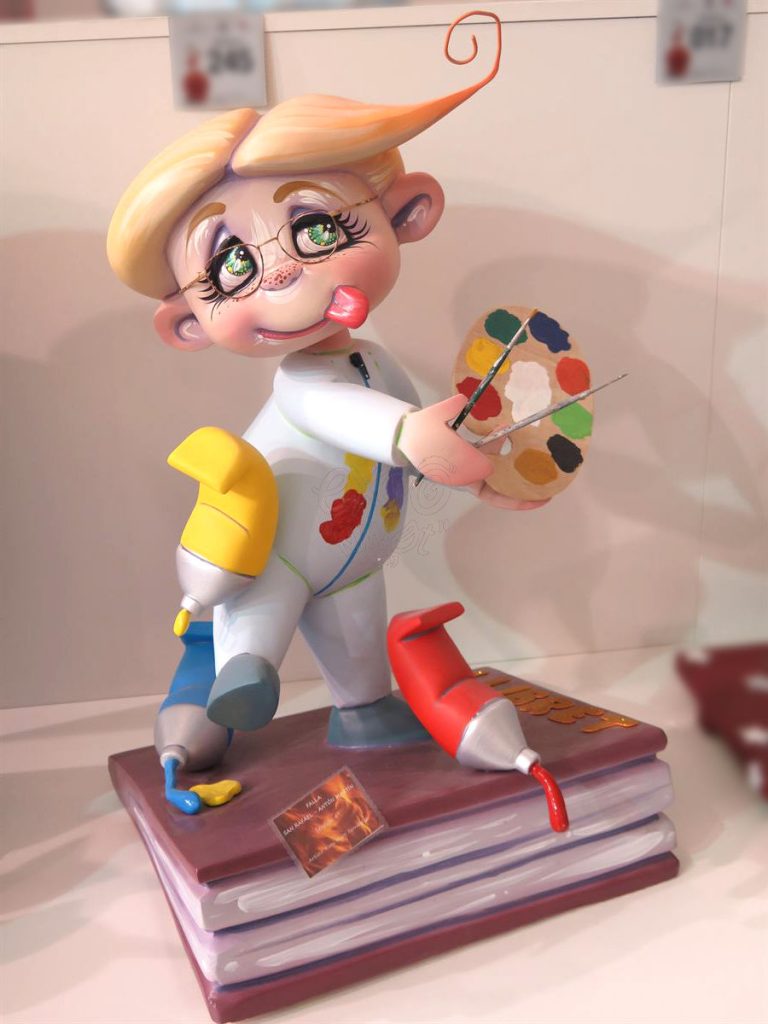 Año 2016, falla San Rafael, Antón Martin, sección novena Infantil, Artista: Ximo Martí Fernández
