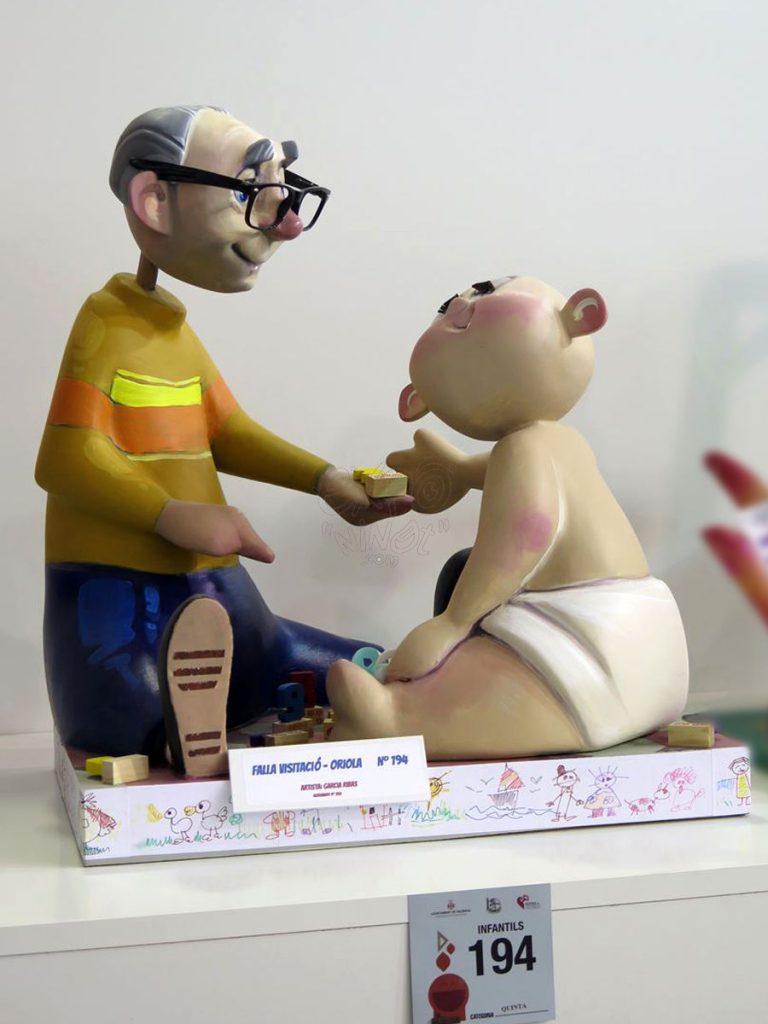Año 2016, falla Visitación, Orihuela, sección quinta Infantil, Artista: Fernando García Ribas.