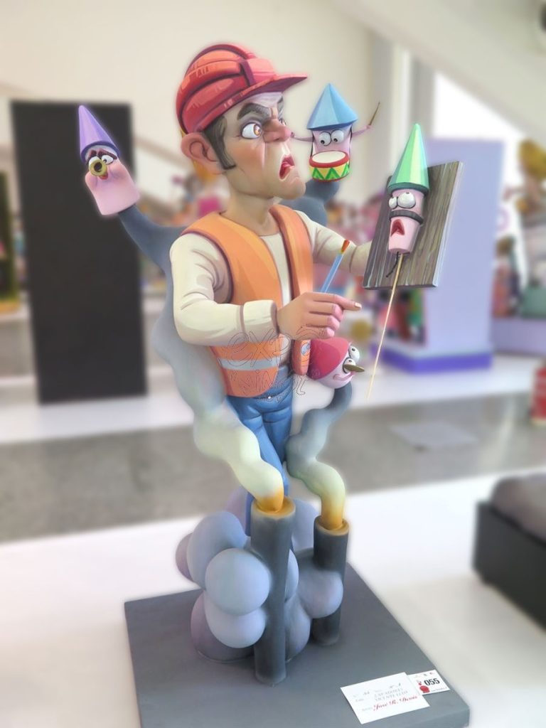 Año 2016, falla Zapadores, Vicente Lleó, Artista: José Ramón Devís Benet.